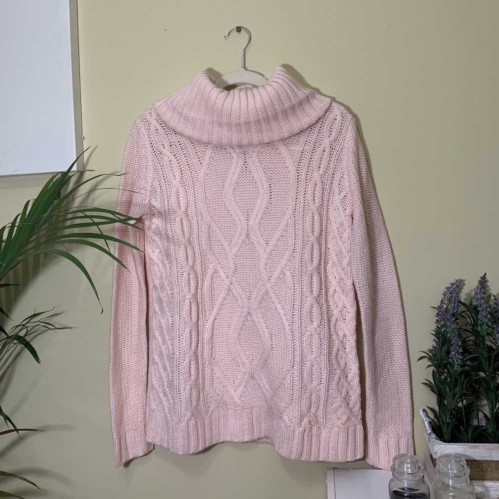 Baby Pink Knit Turtleneck